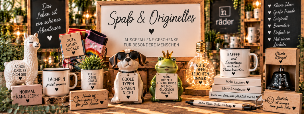 
    Geschenke müssen nicht immer ernst sein....