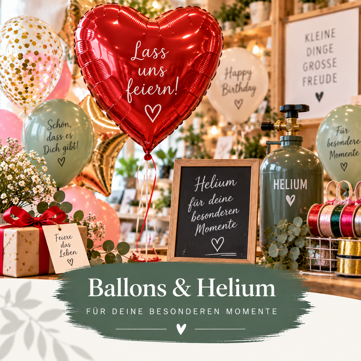 Folienballons und Heliumservice für besondere Anlässe