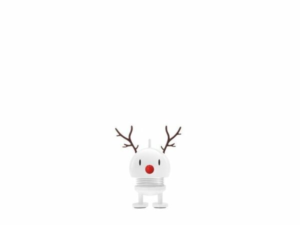 Hoptimist Reindeer Bumble XS Rentier 6,9 cm – Weiß