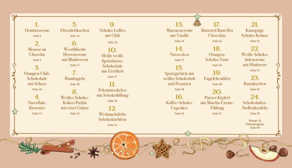 24 Schokoträume bis Weihnachten – Ein kulinarischer Adventskalender