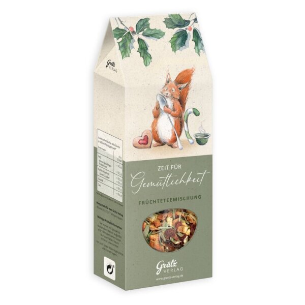Grätz Verlag Früchtetee Weihnachten mit Eichhörnchen – 100 g