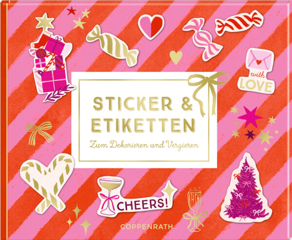 Coppenrath Stickerbuch „Lets have a Party – Weihnachten“ mit Goldfolie