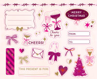 Coppenrath Stickerbuch „Lets have a Party – Weihnachten“ mit Goldfolie