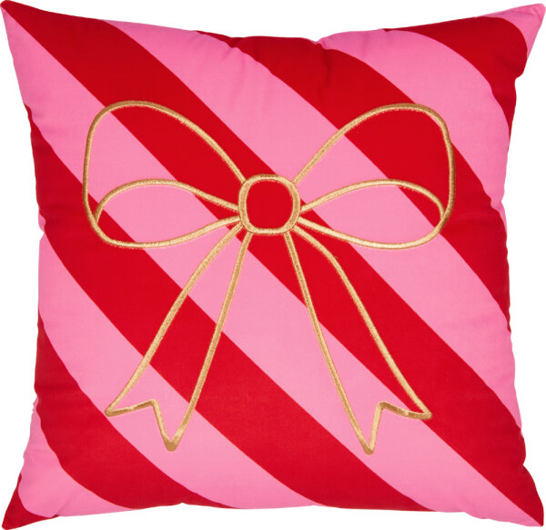 Die Spiegelburg Kissen „Lets have a Party – Weihnachten“ Rot/Pink/Gold 45 × 45 cm