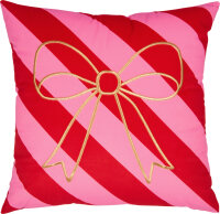 Die Spiegelburg Kissen „Lets have a Party – Weihnachten“ Rot/Pink/Gold 45 × 45 cm