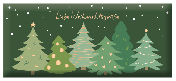 Grafik Werkstatt Schokolade „Liebe Weihnachtsgrüße“ 30 g – Edelvollmilch