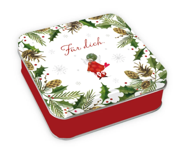 Geschenkdose eckig „Weihnachtsengel – Für dich“ – Grätz Verlag