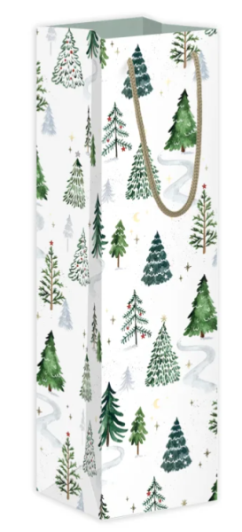 Grätz Verlag Geschenktüte L für Flaschen – Wintertannen