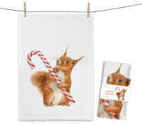 Maluu Geschirrtuch Candy Squirrel 50 × 70 cm...