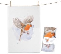 Maluu Geschirrtuch Flying Robin 50 × 70 cm –...