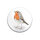 Maluu Dekomagnet Robin Redbreast Ø 55 mm – Rotkehlchen