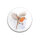 Maluu Dekomagnet Flying Robin Ø 55 mm – Rotkehlchen