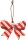 Die Spiegelburg Metall-Anhänger „Schleife Rosa/Rot“ – Dekorative Weihnachten ca. 9 cm