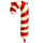 PartyDeco Folienballon Weihnachtsmann 82 × 115 cm – Rot/Beige