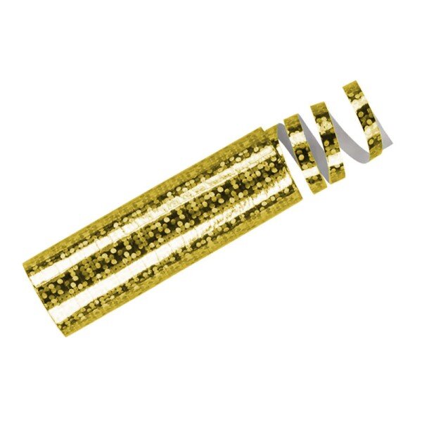 PartyDeco Luftschlange 3,8 m – Gold