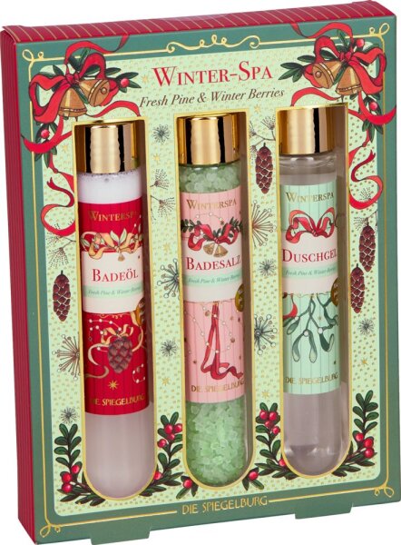 Die Spiegelburg Winter-Spa „Festliche Weihnachten“ – Badesalz, Duschgel & Badeöl