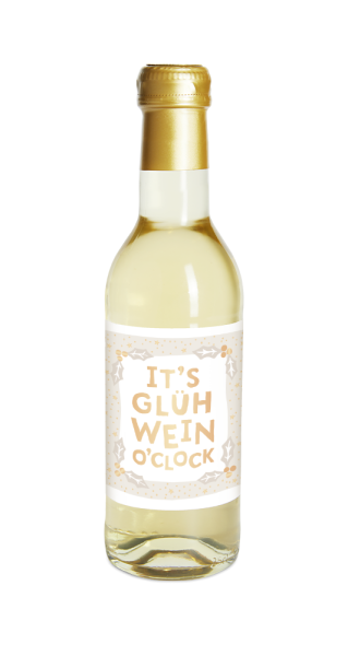 Grafik Werkstatt Weißer Glühwein „Its Glühwein oclock“ 0,25 l