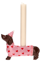GIFT COMPANY Mignon Kerzenhalter – Dackel mit...