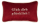 PAD PETITE Dekokissen "Glüh" Dunkelrot 18 x 32 cm – Samtweiches Zierkissen mit Stickerei