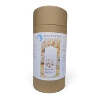 Kerzenonkel MUTmacher Kerze Pfote – 15 × 6 cm, mit Grußkarte & Geschenkbox