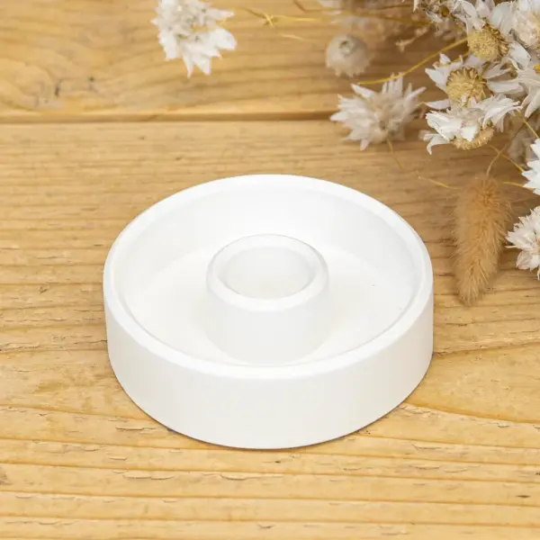 Kerzenonkel Stabkerzenhalter Lidatorp Ø 8,5 cm – Weiß