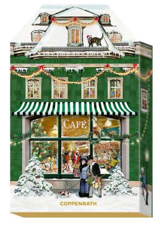 Coppenrath Mein kleines Weihnachtshaus "Grün" – Schachtel-Adventskalender mit 24 Kärtchen