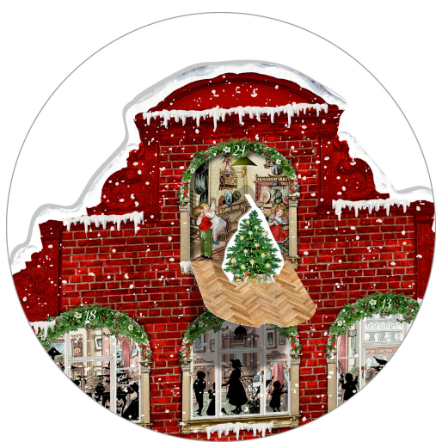 Coppenrath Nostalgisches Weihnachtshaus – Wand-Adventskalender mit 24 Pop-up-Szenen