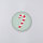 Kunst an Papier Magnet „Zuckerstange“ Ø 56 mm – Weihnachtsmotiv