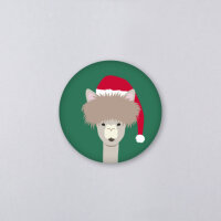 Kunst an Papier Magnet „Alpaka“ Ø 56...