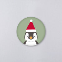Kunst an Papier Magnet „Pinguin“ Ø 56...