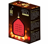 Relaxound Jingle Bells Red Stars – Klingender Weihnachtsbaumschmuck mit Bewegungssensor Rot