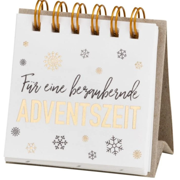 Räder Design Tischaufsteller Giving – Kleine Adventsbotschaften mit 24 Sprüchen 6,5 x 6,5 cm