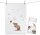 MALUU Geschirrtuch Lucky Mouse – Küchentuch mit süßem Mäusemotiv 50 x 70 cm