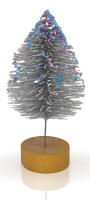 MEA-Living Glitzertannenbaum Silber-Rainbow –...