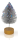 MEA-Living Glitzertannenbaum Silber-Rainbow – Weihnachtsdeko mit Glitzer auf Holzsockel 16 cm