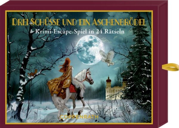 Coppenrath Krimi-Escape-Adventskalender „Drei Schüsse und ein Aschenbrödel“ – 24 Rätsel