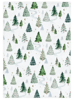 Grätz Verlag Geschirrtuch Wintertannen 50 x 70 cm – Baumwolle