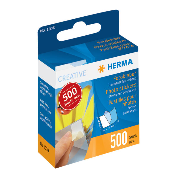 HERMA Fotokleber 12 x 17 mm, permanent – 500 Stück