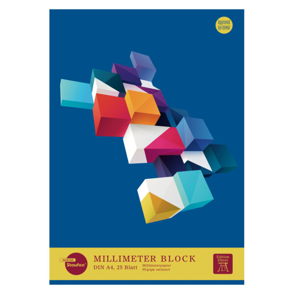 Edition Dürer Millimeterblock A4, 90 g/m² – 25 Blatt