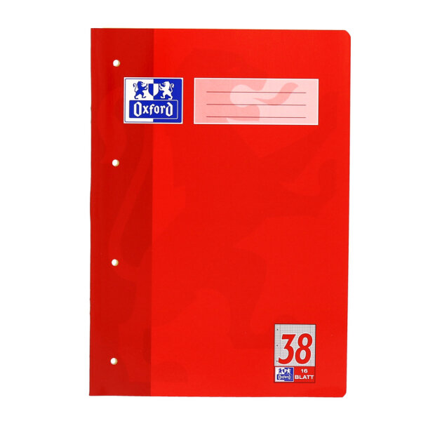 Heft A4 16 Blatt Lin. 38 Oxford