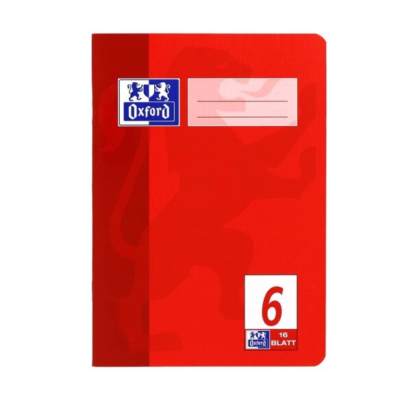 Heft A5 16 Blatt Lin. 6 Oxford