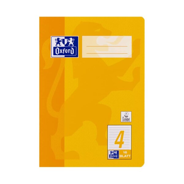 Heft A5 16 Blatt Lin. 4 Oxford
