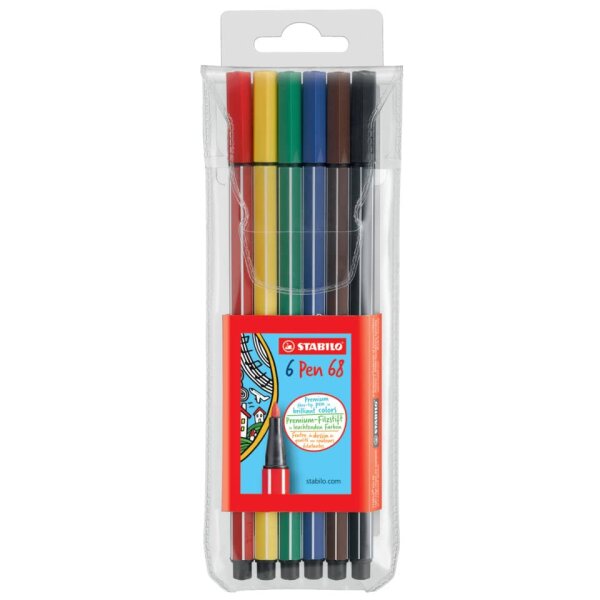 Fasermaler Pen 68 Etui 6 St&uuml;ck