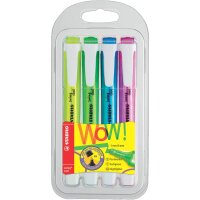 Textmarker Swing Cool Etui 4 Farben sort