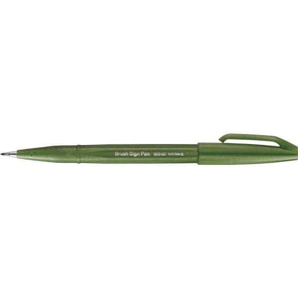 Faserschreiber SignPen Brush olivgr&uuml;n