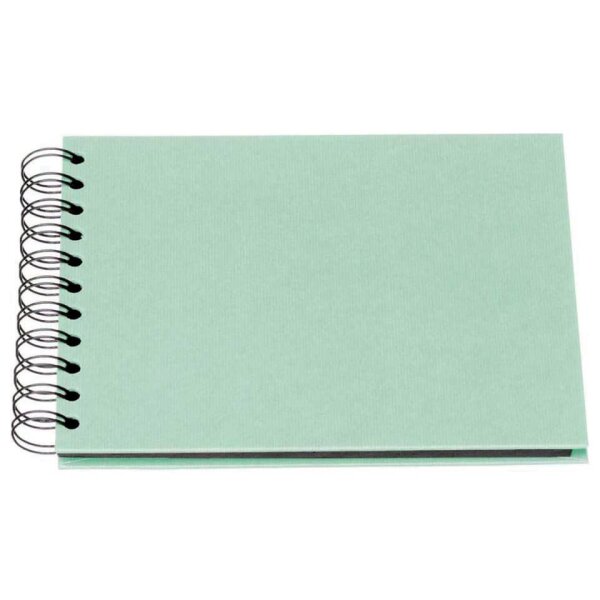 Rössler S.O.H.O. Fotoalbum 19,5 × 14,5 cm, 40 Seiten – Mint/Schwarz