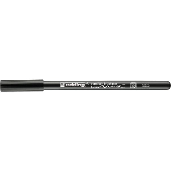 edding 4200 Porzellan-Pinselstift 1–4 mm – Schwarz