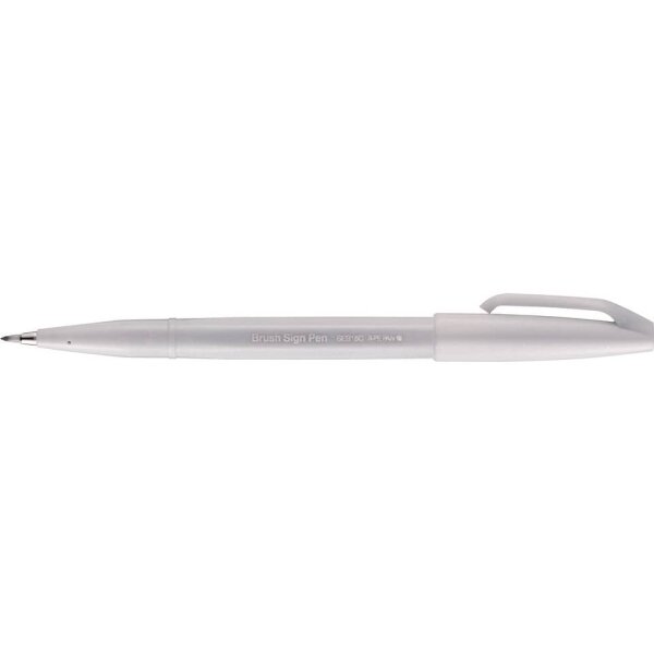 Faserschreiber SignPen Brush schneegrau