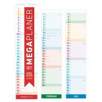 ALPHA EDITION Megaplaner 2027, 15 × 64 cm –...