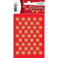 HERMA Schmucketiketten Sterne Gold Ø 14 mm –...